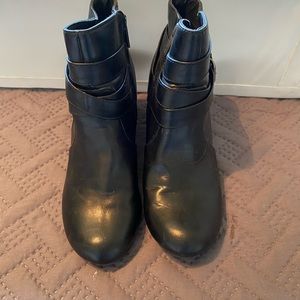 Black ankle boots